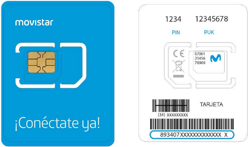 TARJETA SIM PREPAGO MOVISTAR 10€ Saldo-NECESARIO IDENTIFICAR